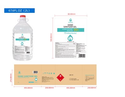 2 L Label (Hand Sanitizer Gel (2l))